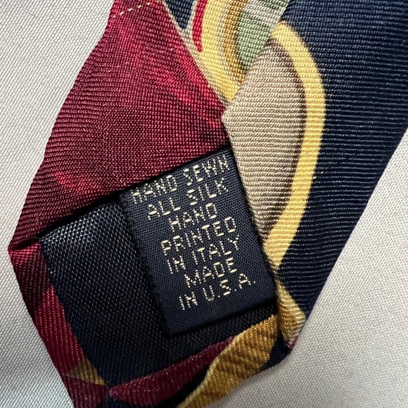 Harold's Golf Club Balls Tees Silk Necktie Men's Navy Blue Rare Vintage Novelty - Picture 5 of 6